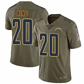 Nike Chargers 20 Desmond King Olive Salute To Service Limited Jersey Dyin,baseball caps,new era cap wholesale,wholesale hats